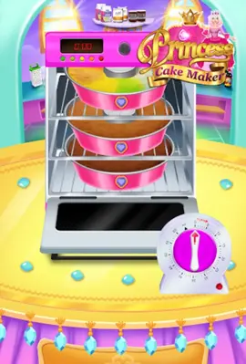 Rainbow Princess Cake Maker android App screenshot 1