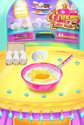 Rainbow Princess Cake Maker android App screenshot 2