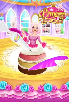 Rainbow Princess Cake Maker android App screenshot 4