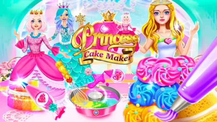 Rainbow Princess Cake Maker android App screenshot 5